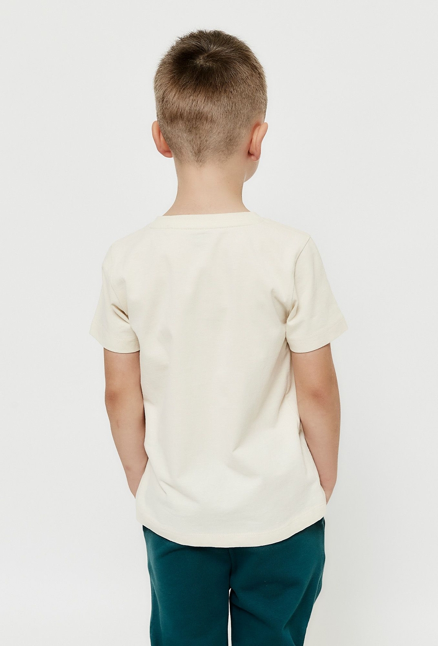 Koszulka henley - ecru