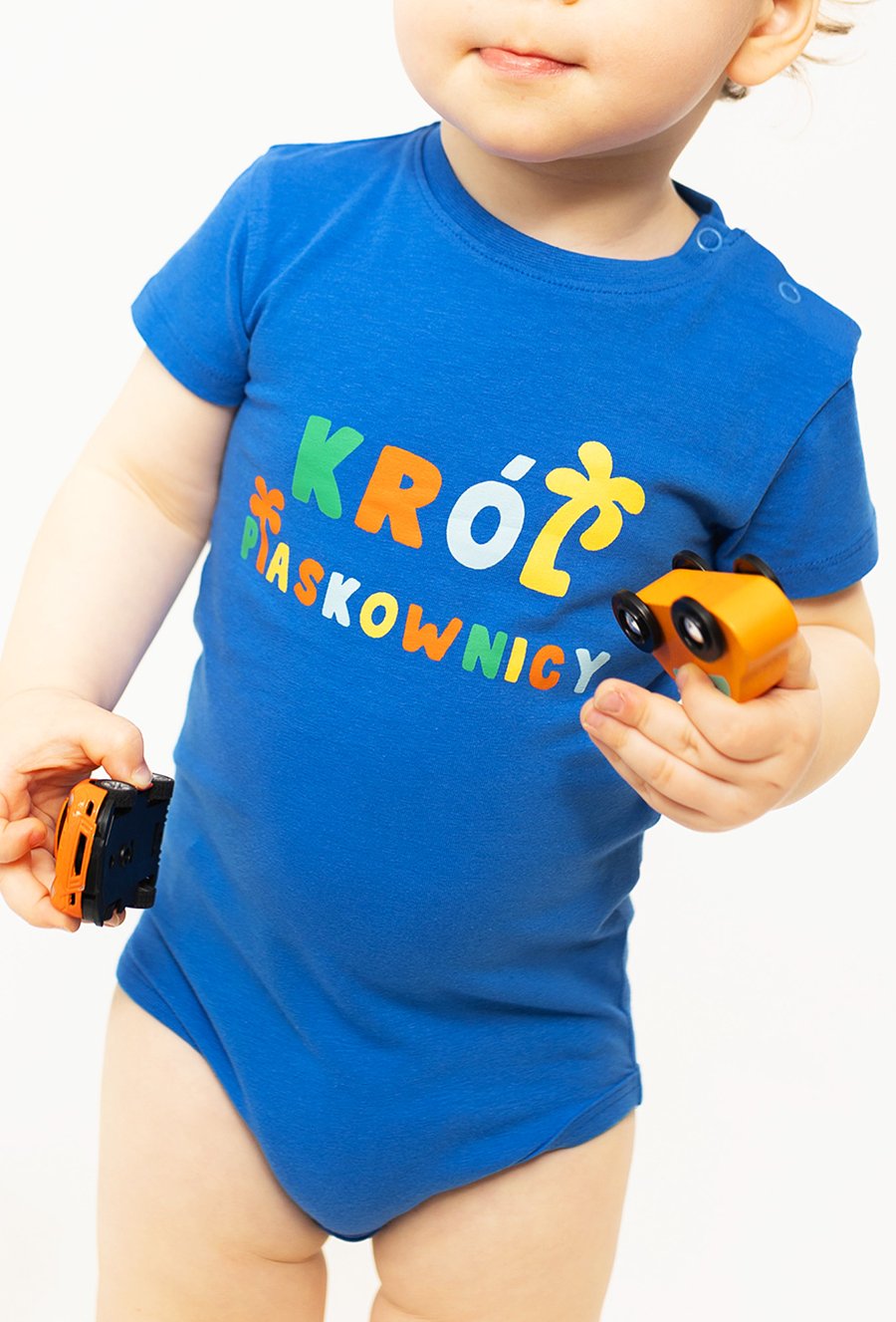 Niebieskie body z ótkim rękawem