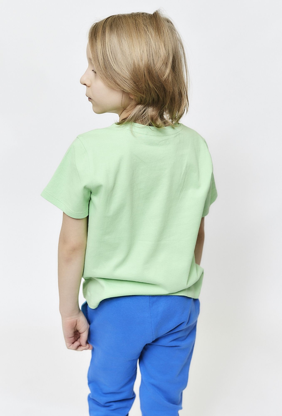 T-shirt chłopięcy Full of smile - zielony