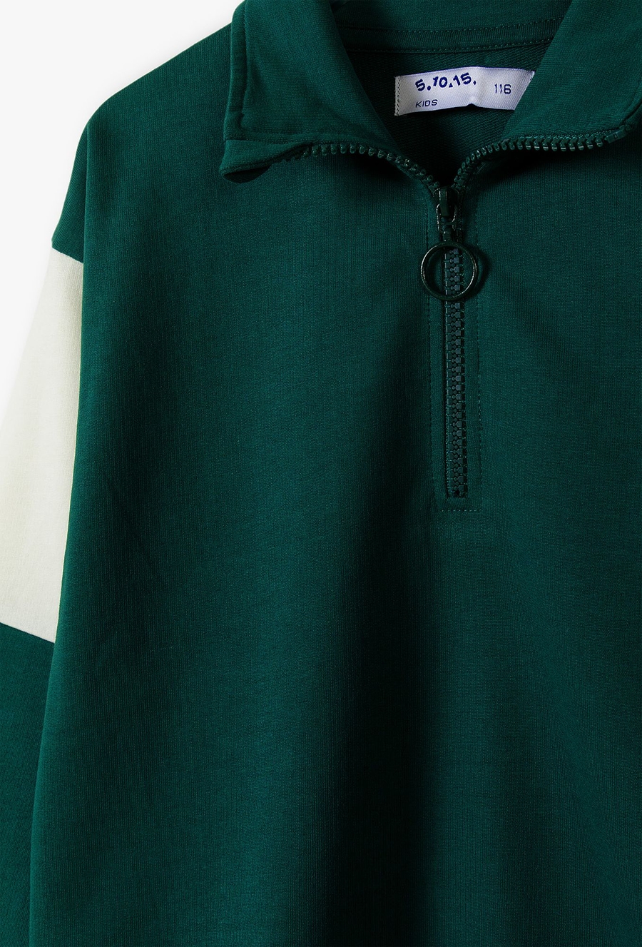 Zielona collegowa bluza dresowa dla chłopca - 510.15.