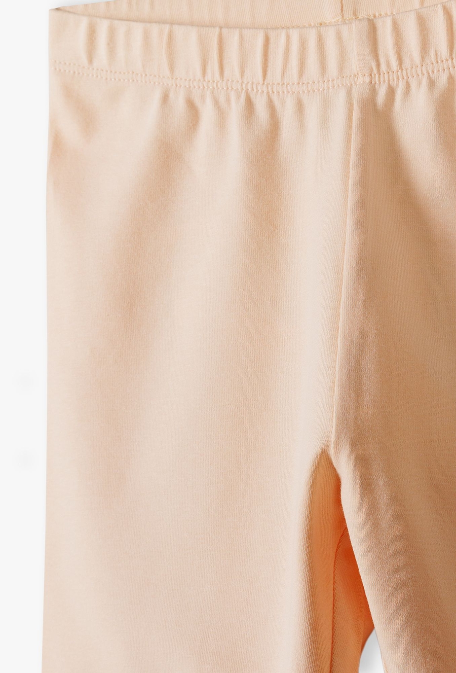 Dzianinowe leginsy z kwiatkami na kolanach - 510.15.