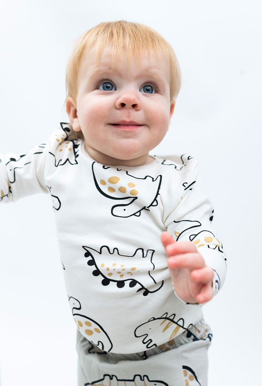 Body niemowlęce w dinozaury - długi rękaw - 510.15.