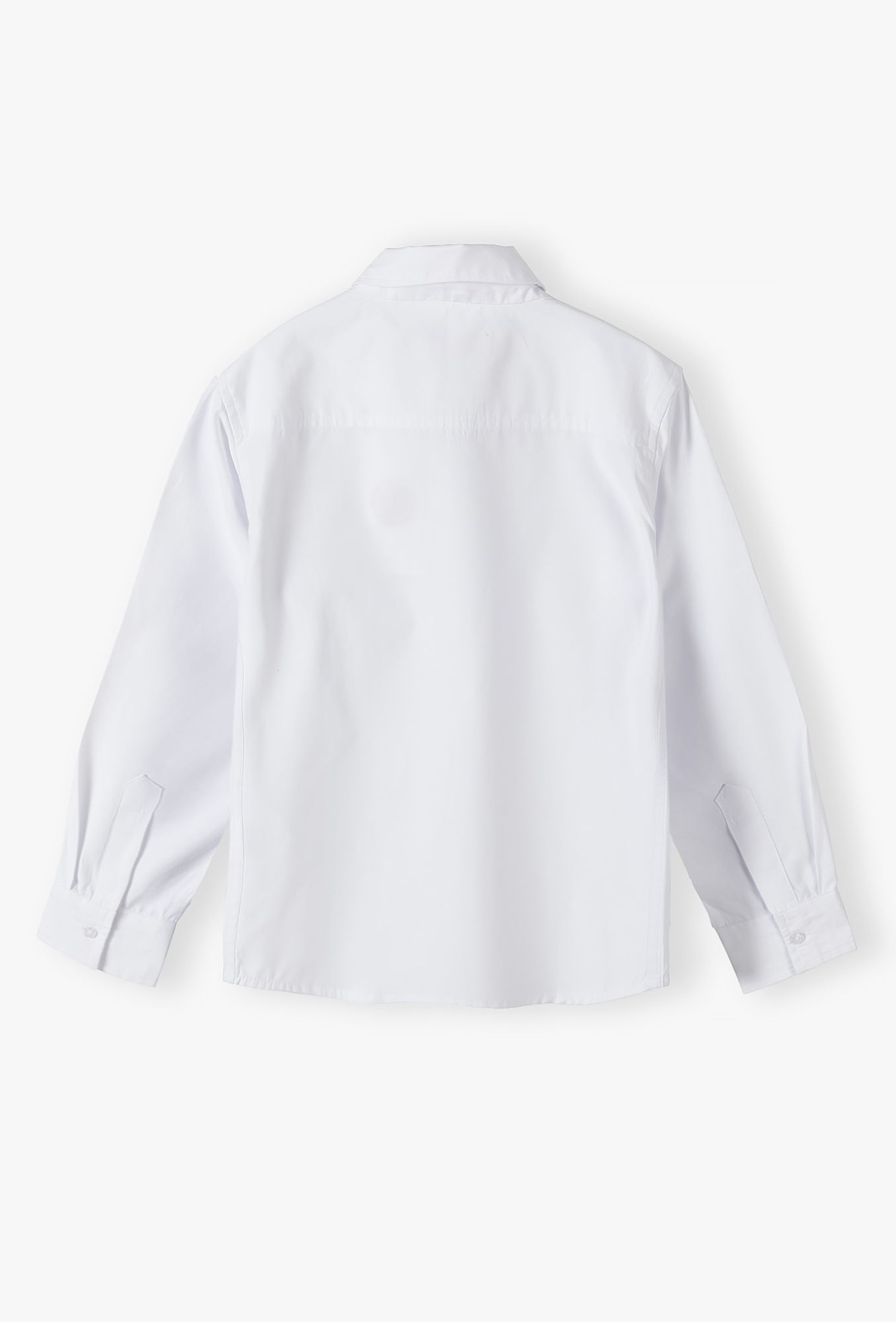 Biała elegancka koszula chłopięca z długim rękawem