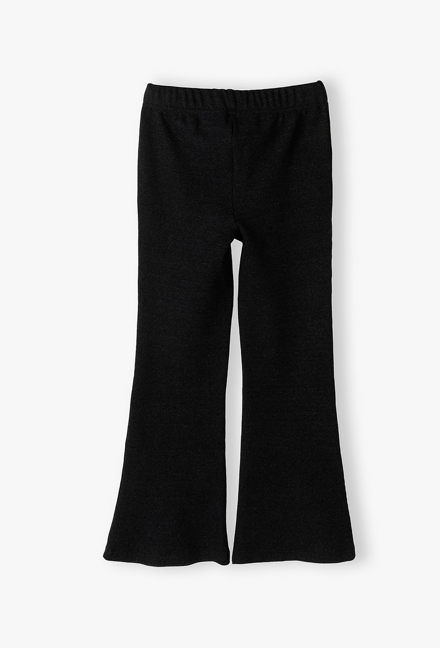 Dzianinowe spodnie dziewczęce w prążki - Flare - Lincoln&Sharks