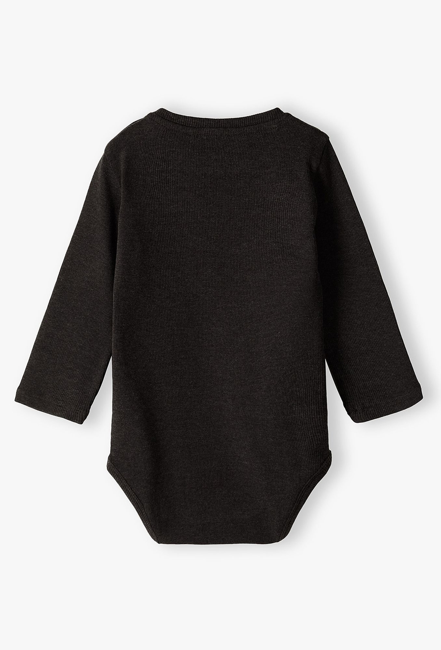 Szare body niemowlęce w prążki - długi rękaw - 510.15.