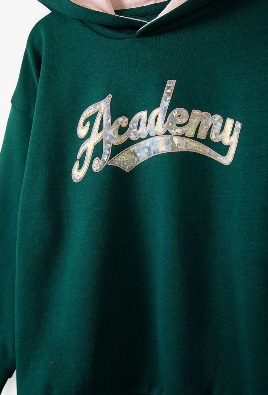 Bluza dresowa dla dziewczynki zielona - Academy - 510.15.