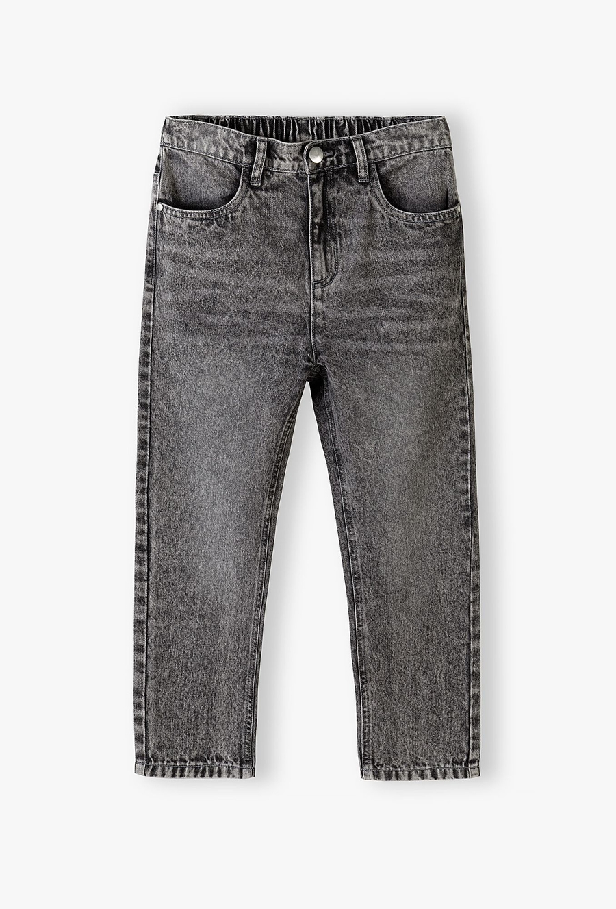 Spodnie jeansowe regular dla chłopca - szare