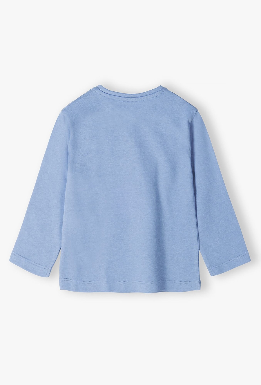 Niebieska bawełniana bluzka niemowlęca - MAŁY MIŚ