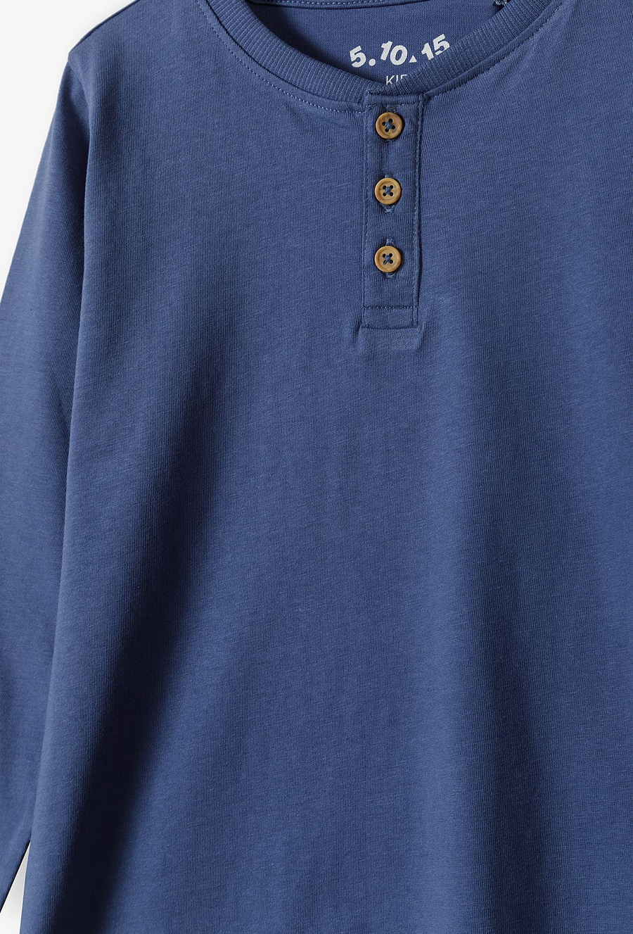 Bluzka dla chłopca - niebieska z długim rękawem - 510.15.