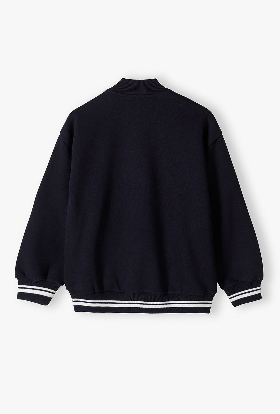 Bluza dresowa dla chłopca - granatowa bomberka - Lincoln&Sharks