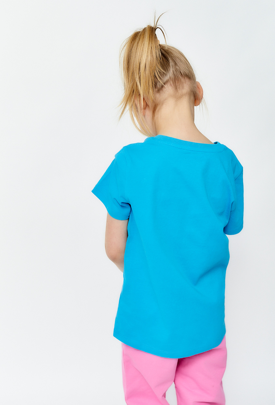 Niebieski t-shirt dziewczęcy - Limited Edition