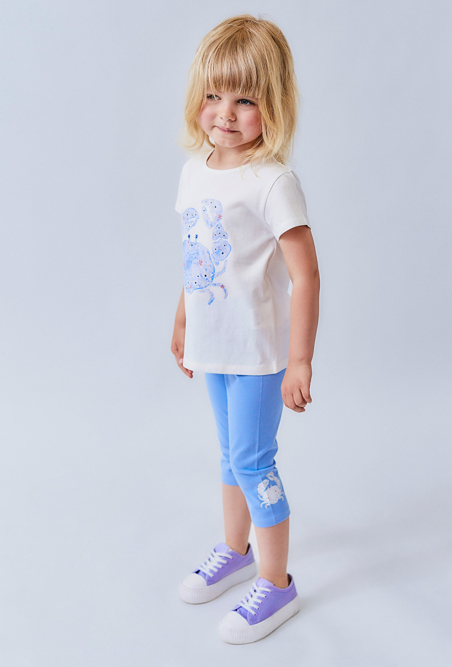 Legginsy dziewczęce 3/4