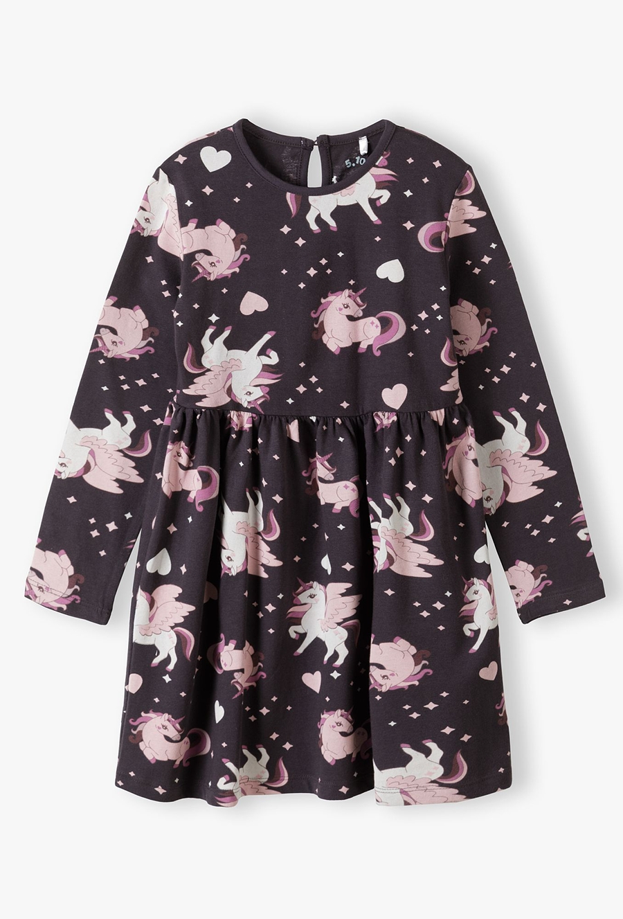 Sukienka z długim rękawem w jednorożce - 510.15.