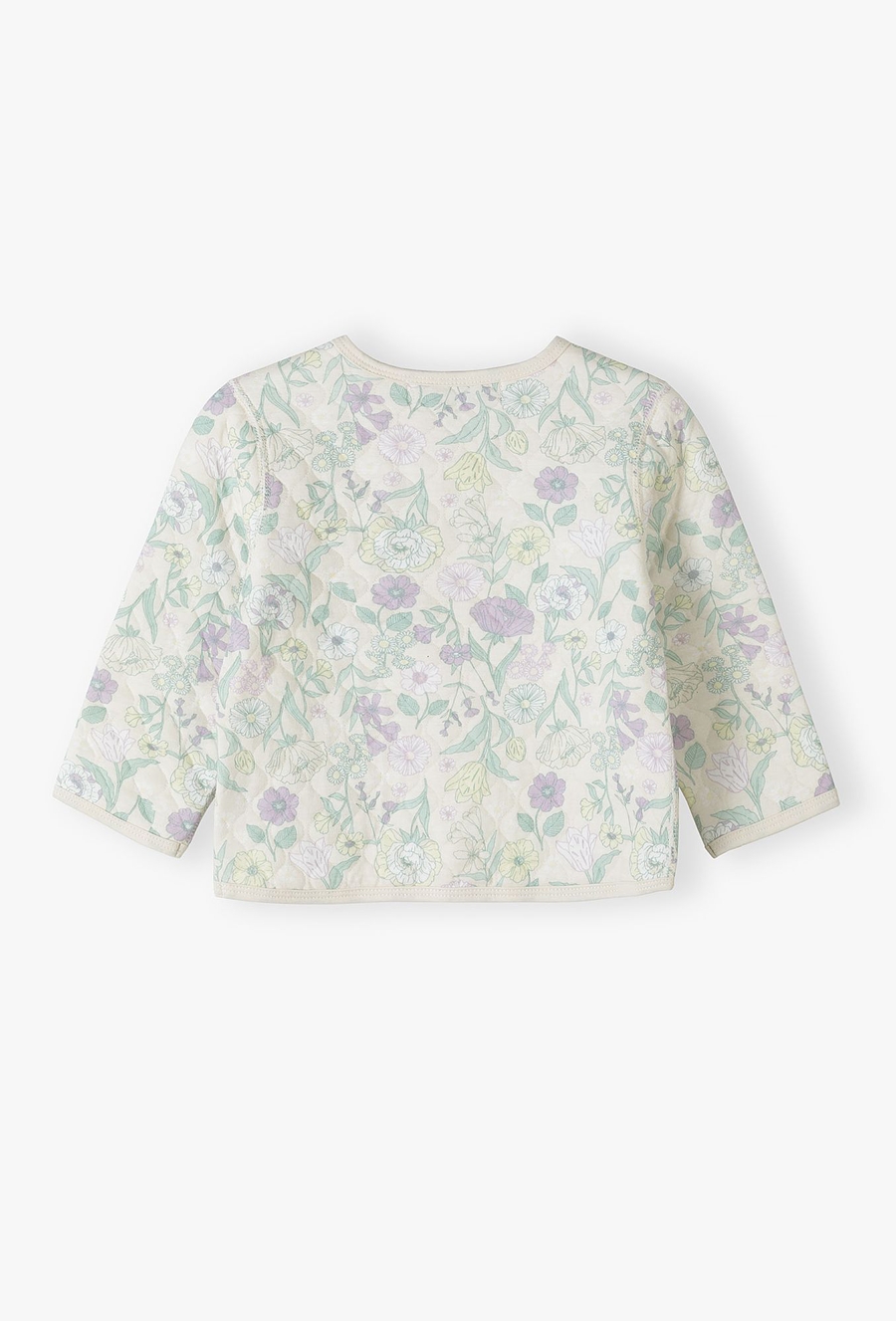 Pikowa bluza w kwiaty - bomberka dla niemowlaka - 510.15.