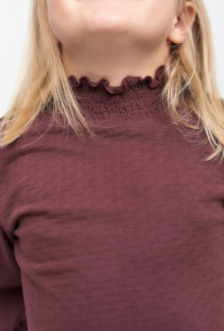 Bluzka dziewczęca ze stójką