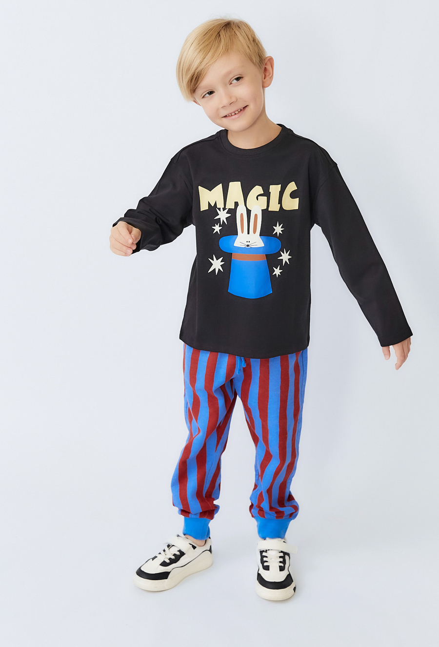 Bluzka chłopięca z długim rękawem i printem - Limited Edition