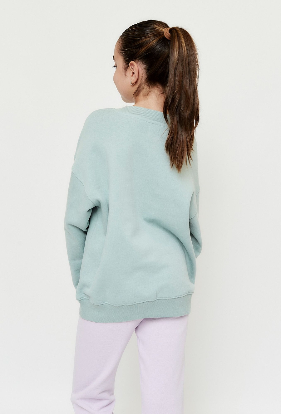 Bluza dresowa dla dziewczynki - zielona - Limited Edition