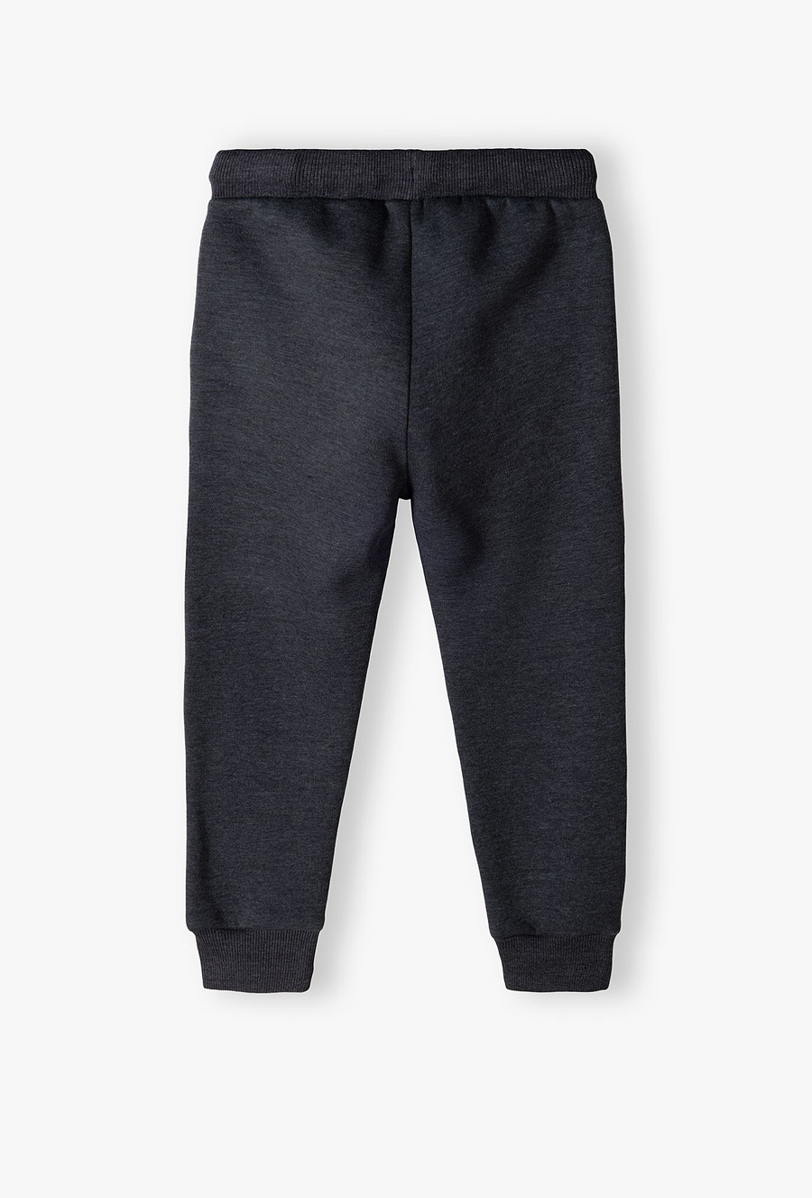 Spodnie dresowe dzianinowe ocieplane -grafitowe