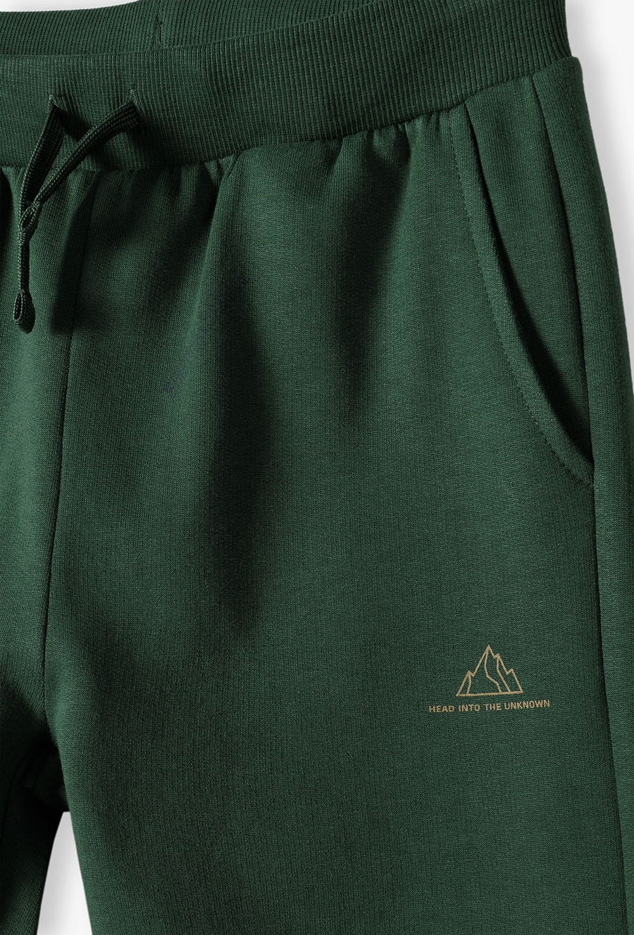 Zielone spodnie dresowe dla chłopca