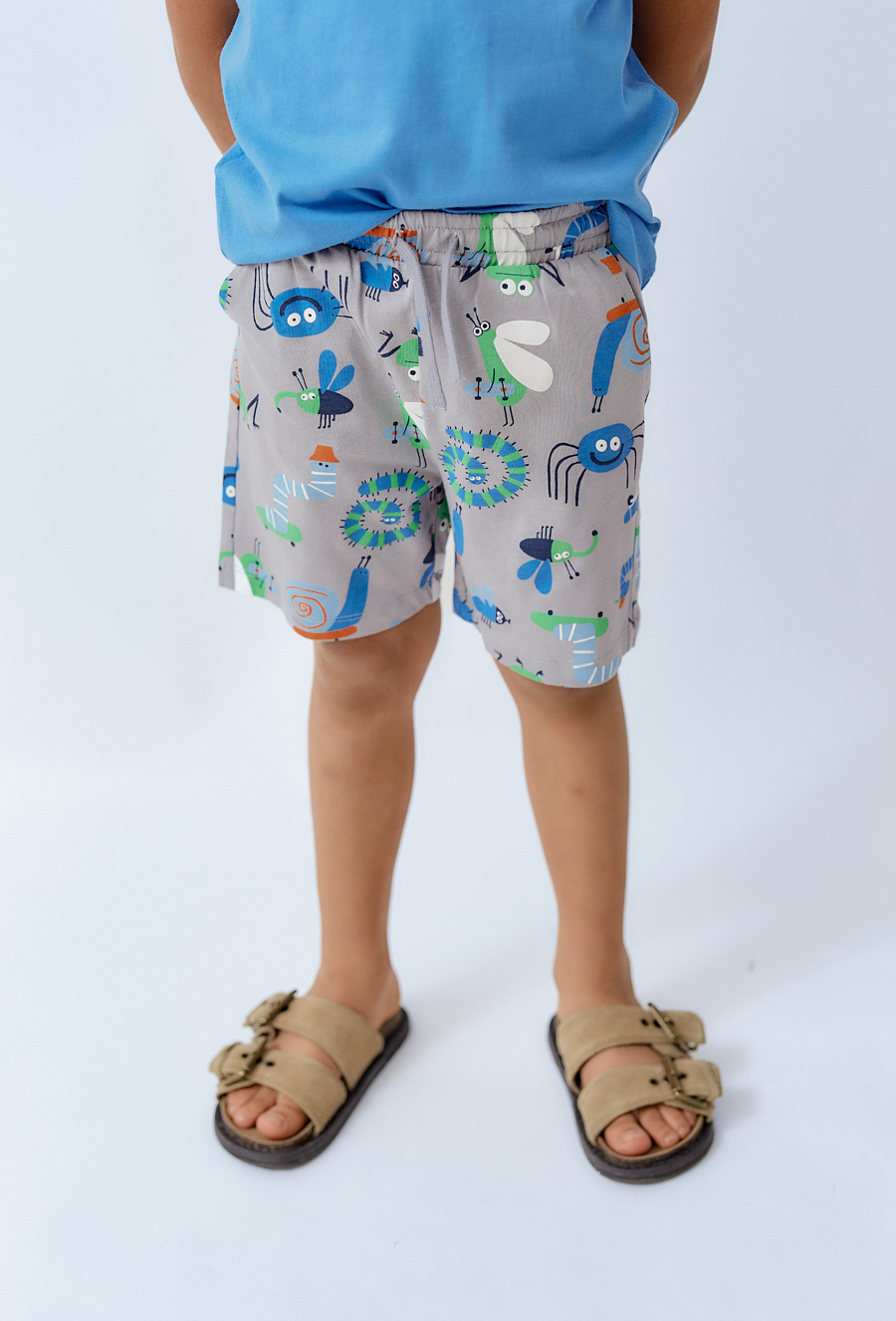 Kolorowe bawełniane szorty chłopięce