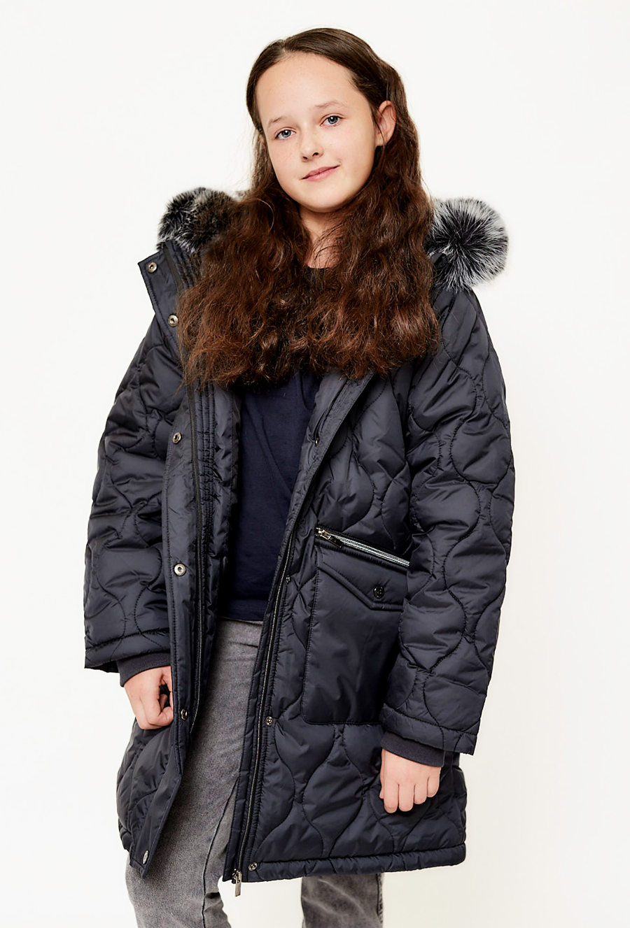 Kurtka zimowa dla dużej dziewczynki - 510.15.