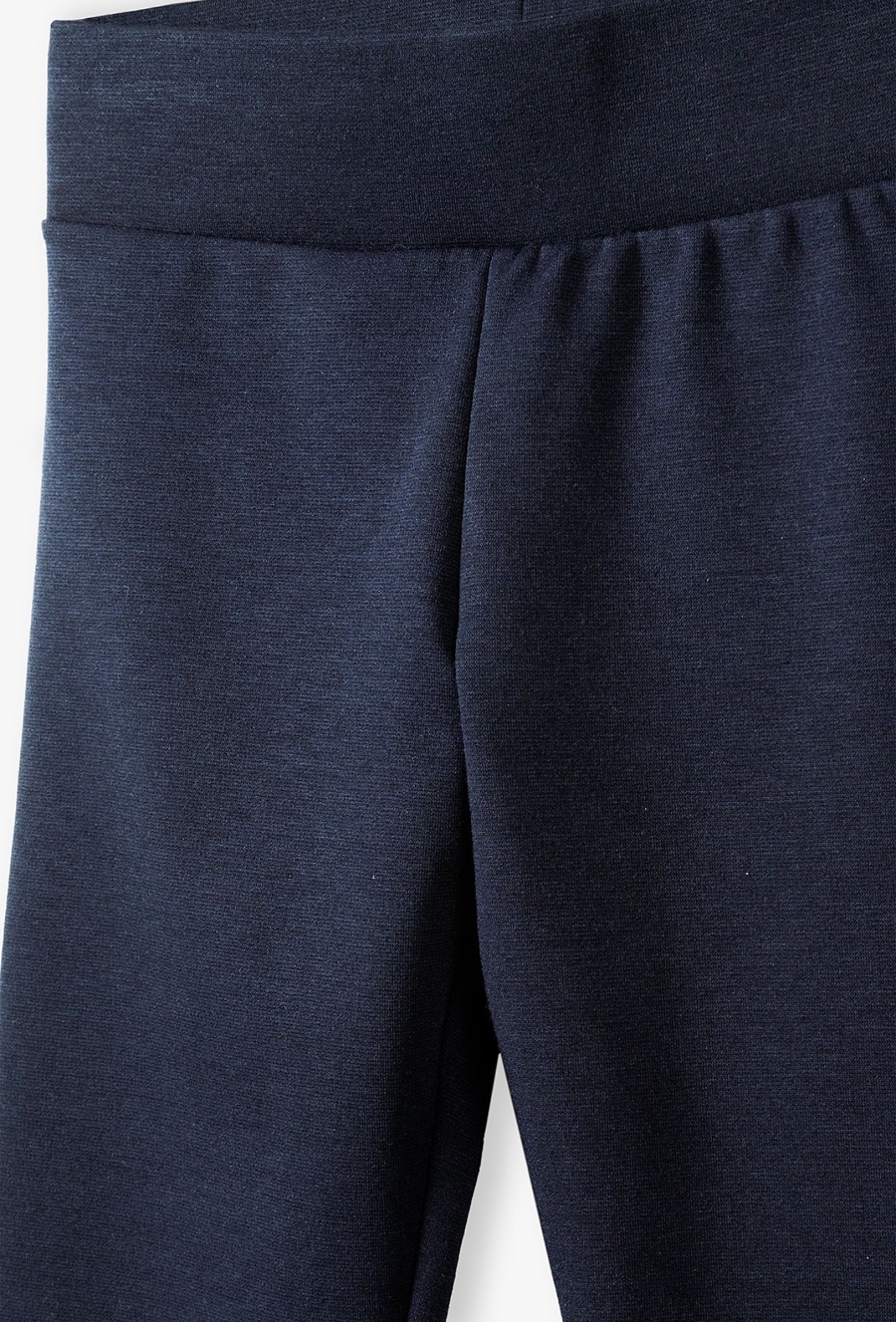 Granatowe legginsy dziewczęce z zameczkami