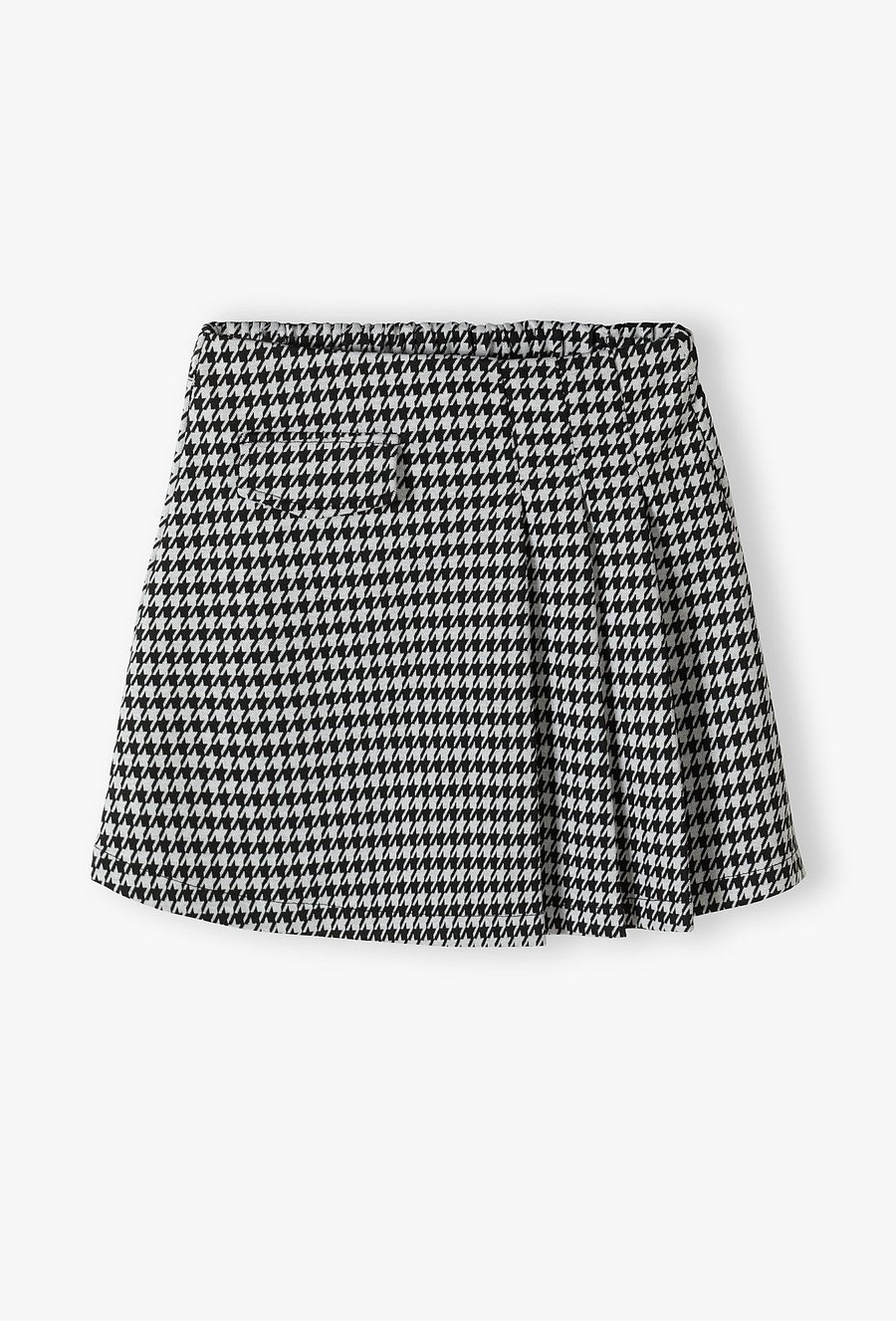 Spódnica dziewczęca na specjalne okazje - biało-czarna pepitka