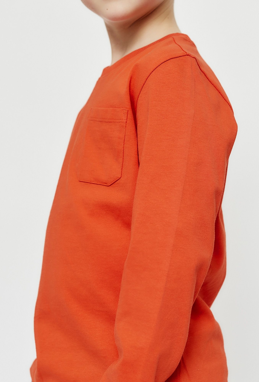 Bluzka z długim rękawem i kieszonką