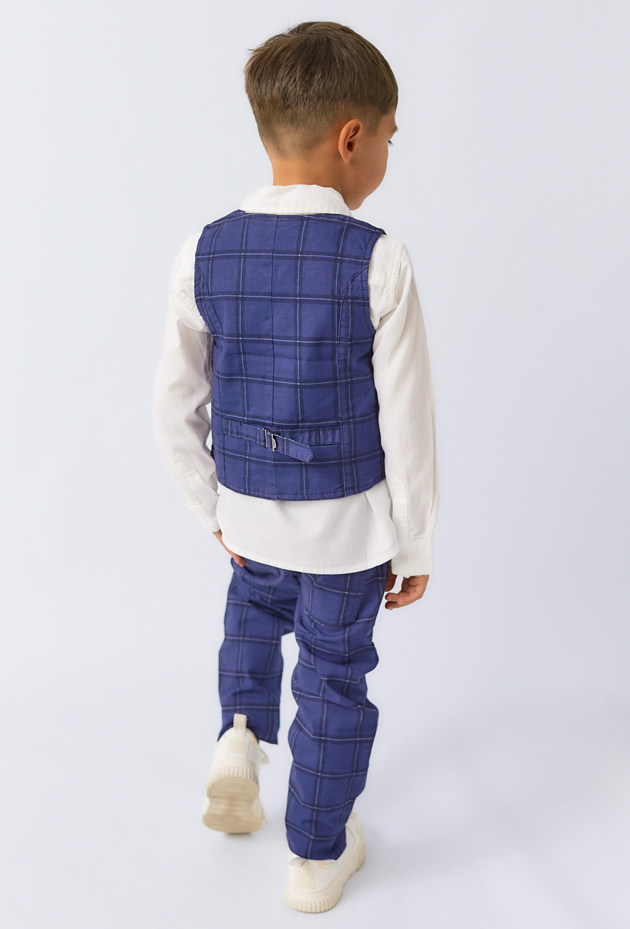 Chłopięce spodnie wizytowe w atę