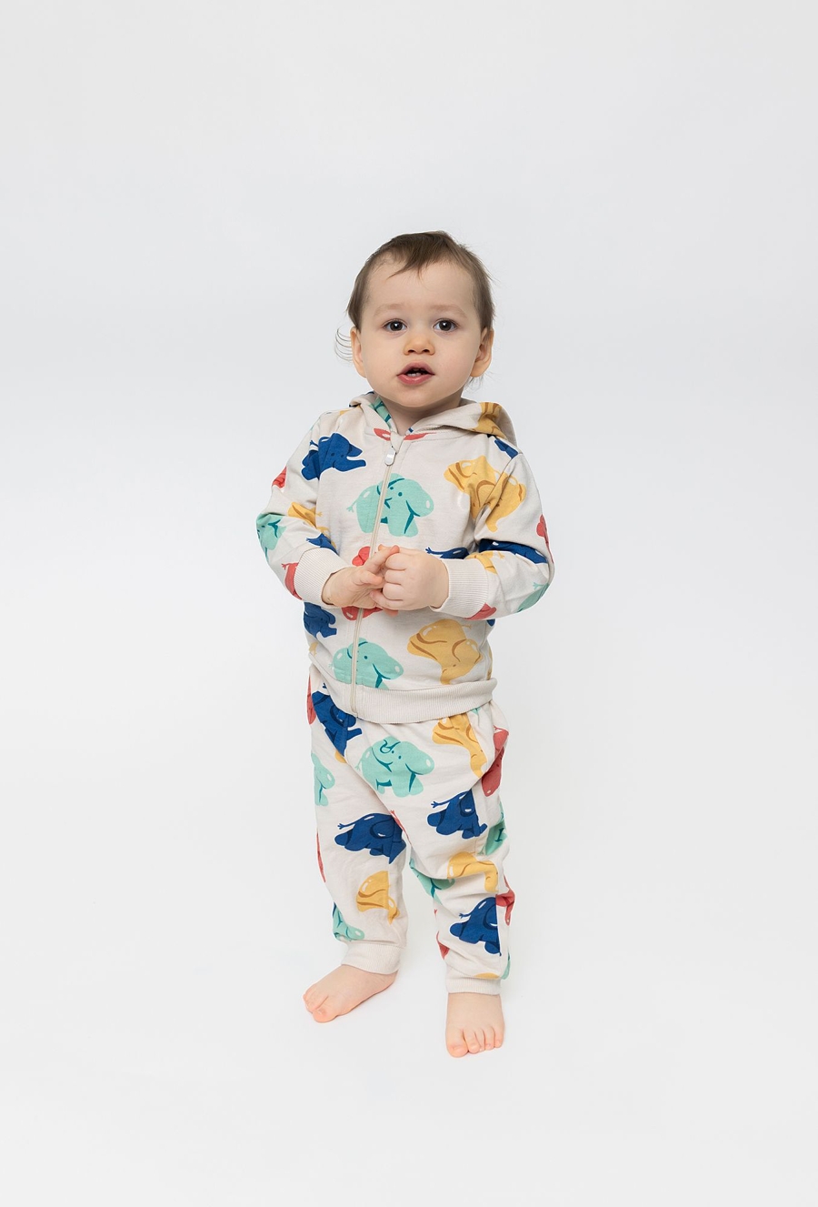 Bluza dresowa niemowlęca w słoniki - 510.15.