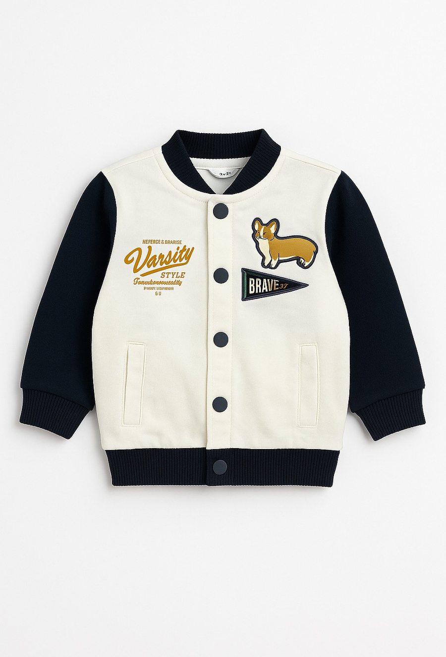 Bluza bomberka dziecięca z haftem i naszywkami