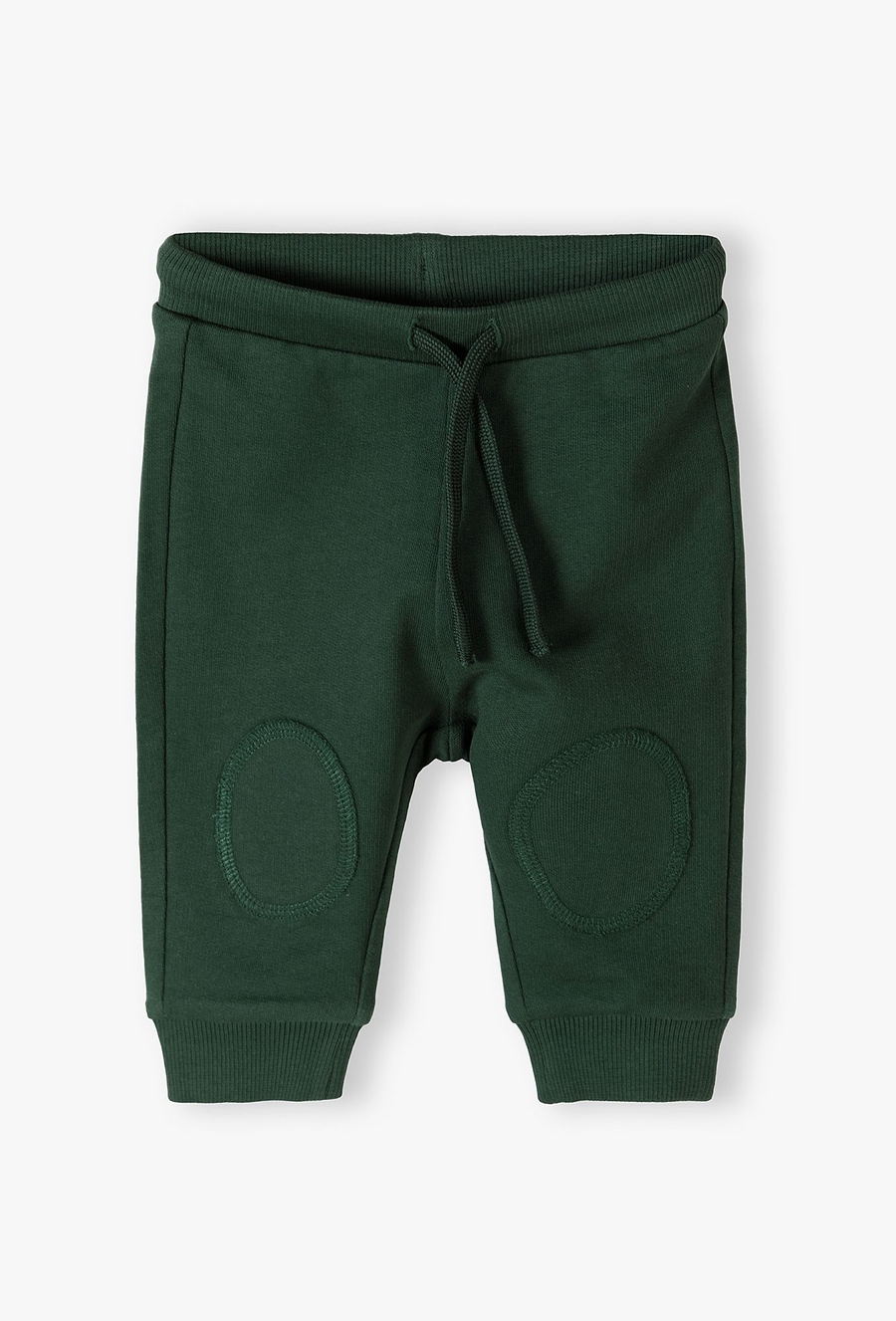 Zielone bawełniane spodnie dresowe niemowlęce - 510.15.