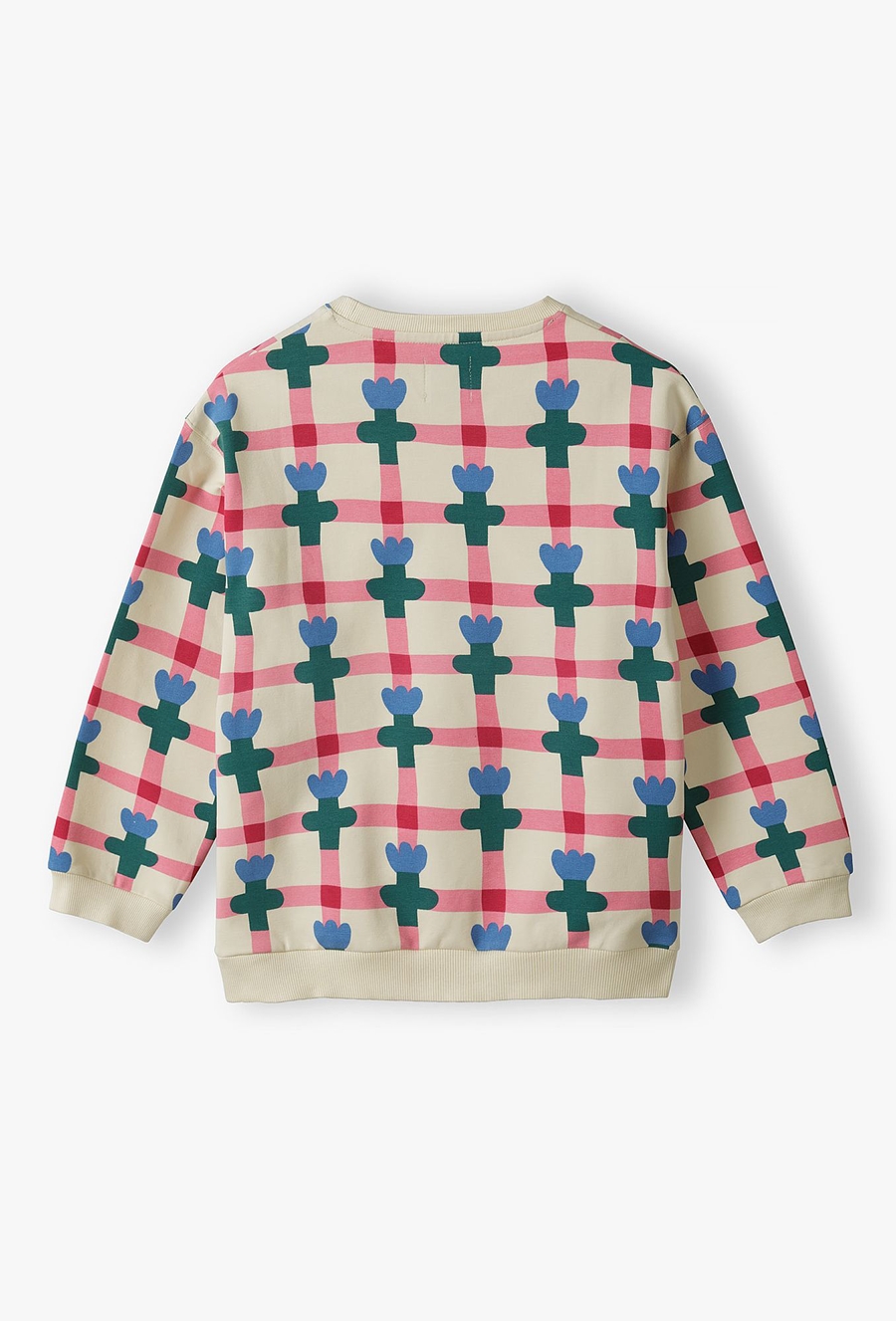 Bluza dresowa z miękkiej dzianiny w kwiatki - Limited Edition