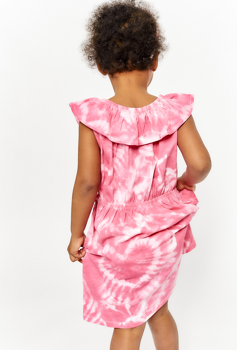 Sukienka bez rękawów z efektem tie-dye