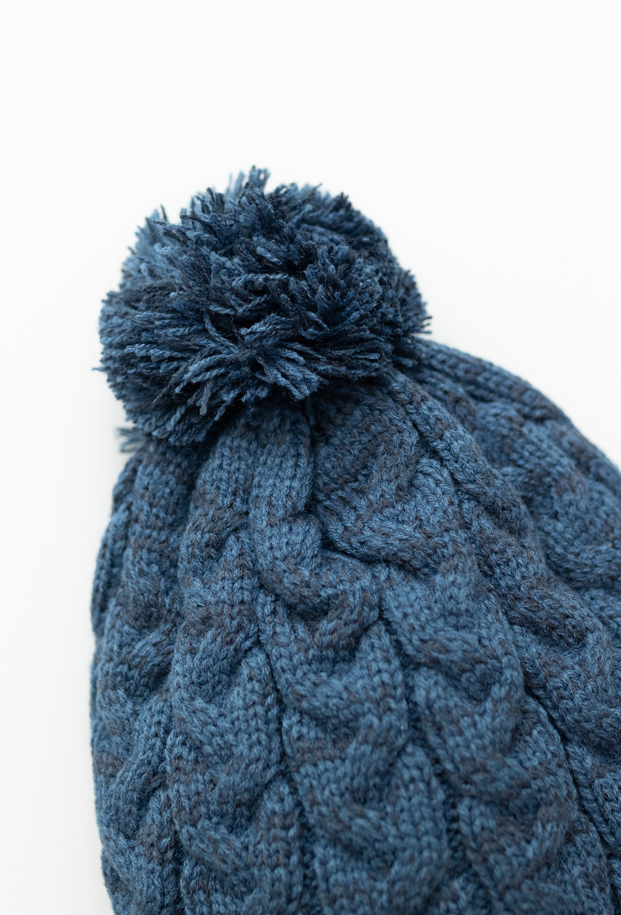 Czapka niemowlęca na zimę - granatowa