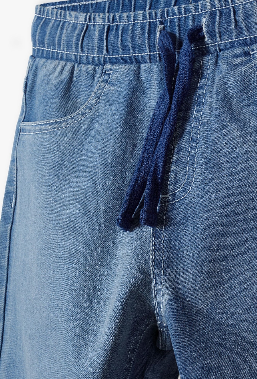 Granatowe klasyczne spodnie slim fit dla chłopca