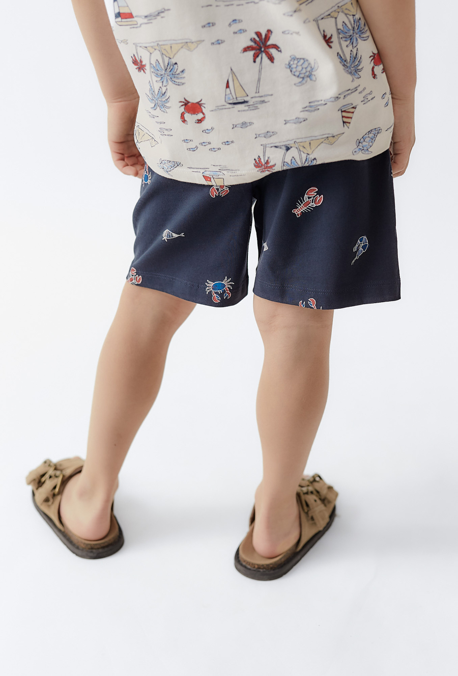 Szorty chłopięce z wakacyjnym nadrukiem