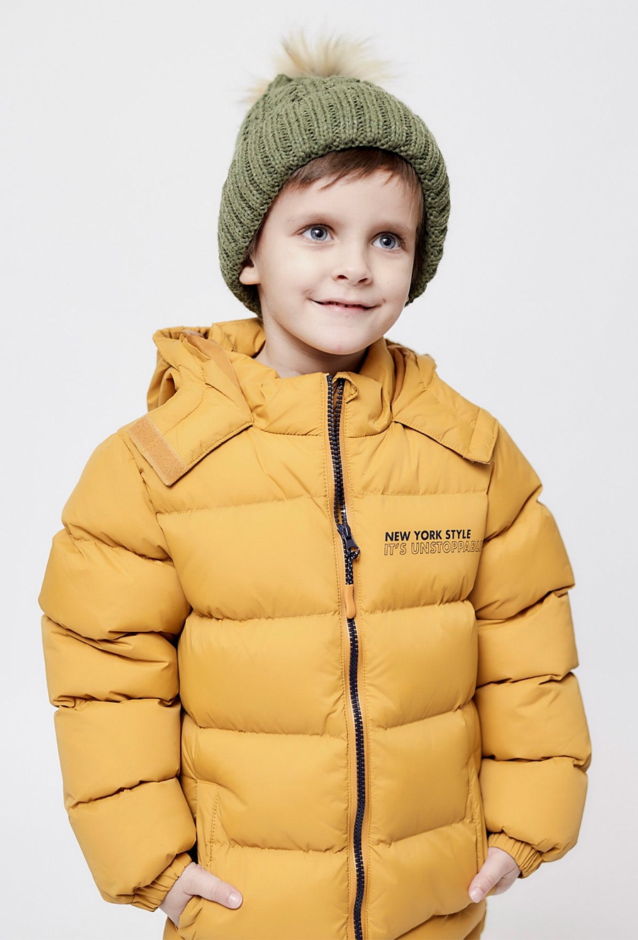 Czapka zimowa z polarową podszewką - zielona - 510.15.