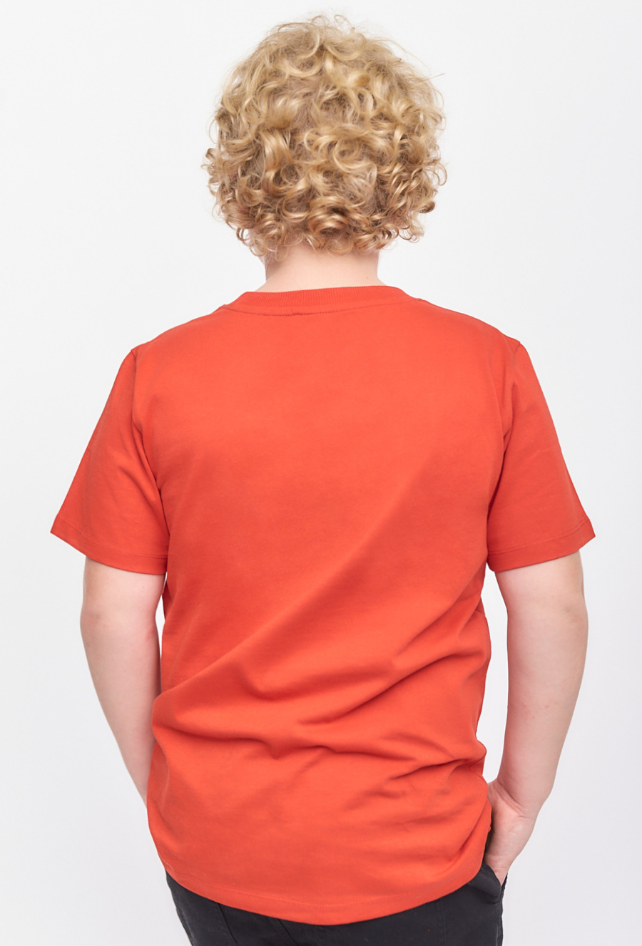 Czerwony t-shirt dla chłopca - Basic - Lincoln&Sharks