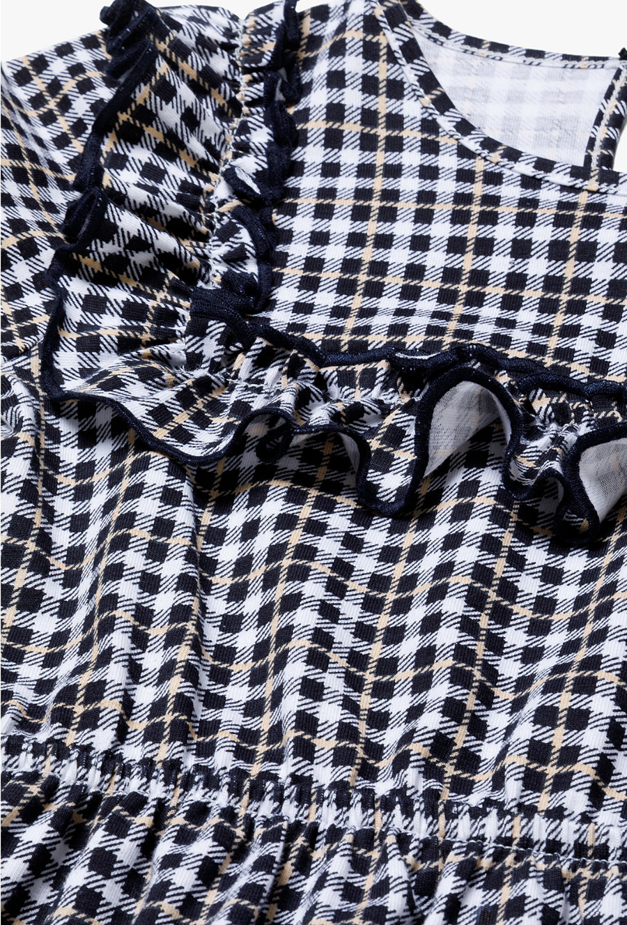 Sukienka dziewczęca w atkę