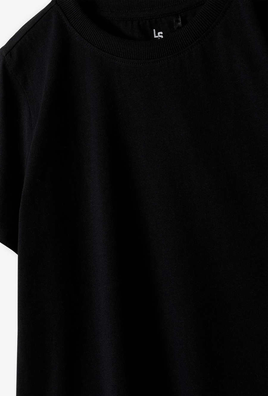 Czarny bawełniany - t-shirt - Basic - Lincoln&Sharks