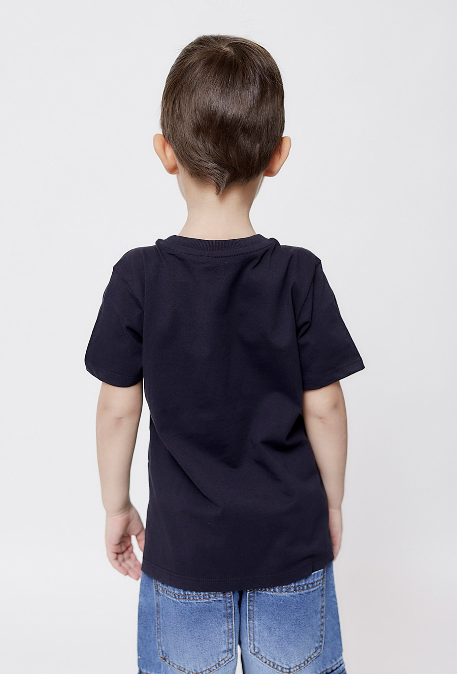 Koszulka chłopięca granatowa University