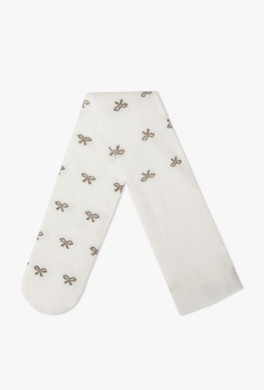 Rajstopy dla dziewczynki - białe w kokardki - 510.15.