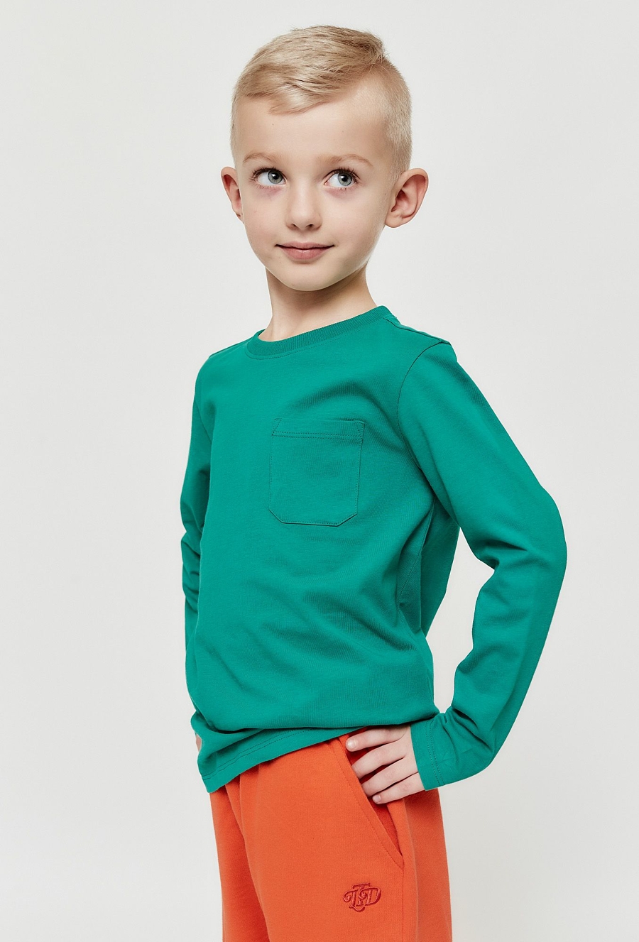 Zielona bluzka z długim rękawem