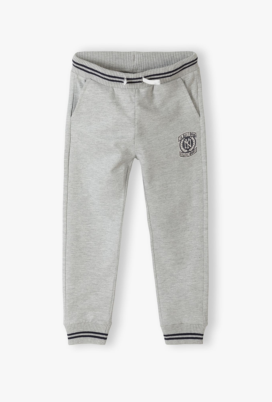 Szare spodnie dresowe dla chłopca - College - 510.15.