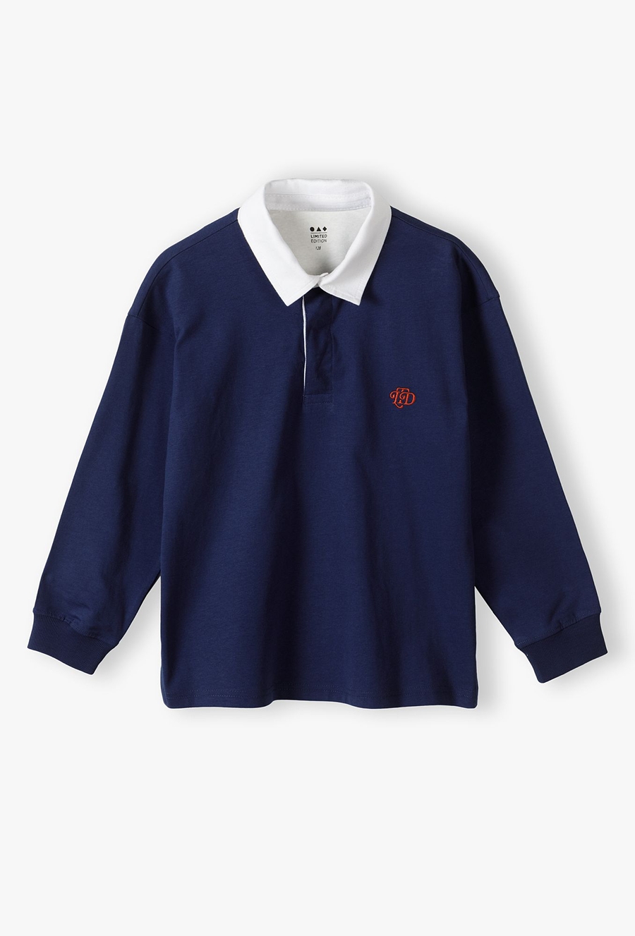 Granatowa bluzka z białym kołnierzykiem - Limited Edition