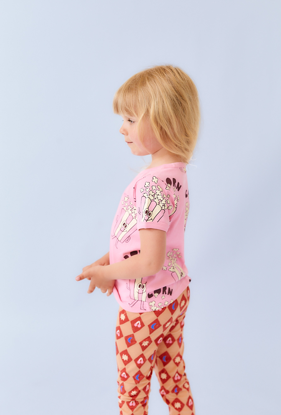 Różowa koszulka z motywem popcornu - Limited Edition