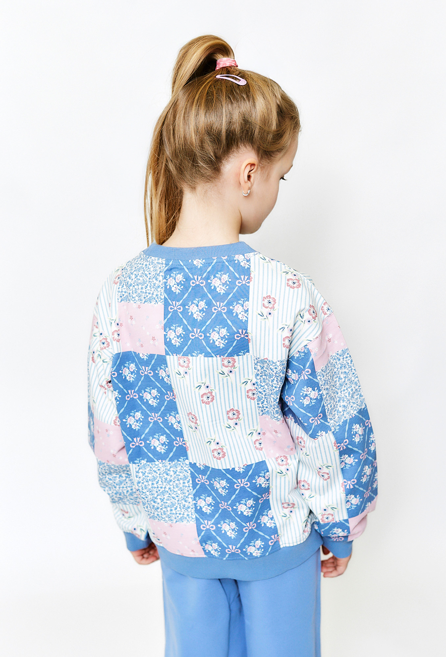 Bawełniana bluza nierozpinana na stójce