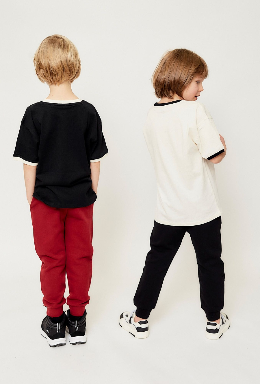 Spodnie dresowe 2pak - czarne i bordowe - limited edition