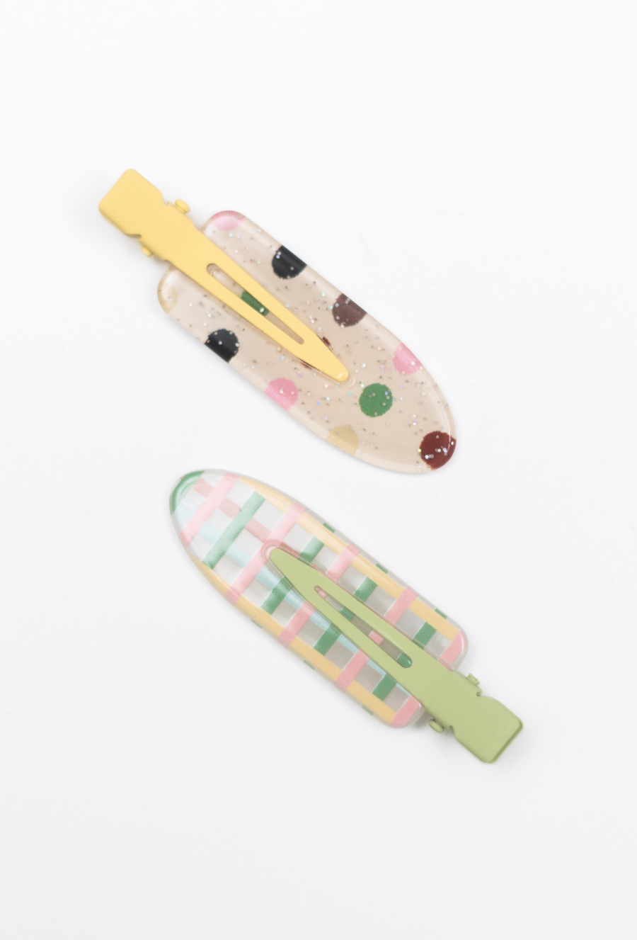 Zestaw kolorowych spinek